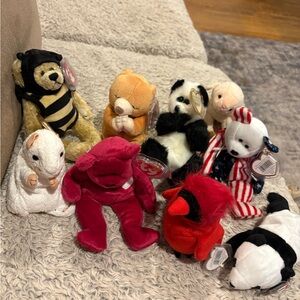 TY beanie babble lot of 9